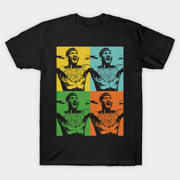 Retro The Blessed Man Max Holloway T-Shirt by HammiltenJohn